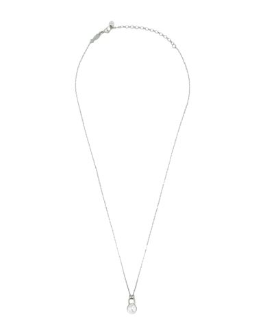 Kurshuni Padlock 5m Necklace Woman Necklace Silver Size - 925/1000 Silver, Cubic Zirconia
