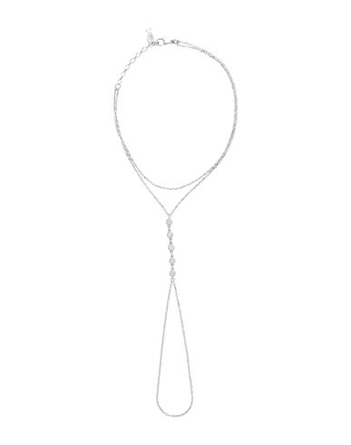 Kurshuni Glint Baciamano Woman Bracelet Silver Size - 925/1000 Silver, Cubic Zirconia