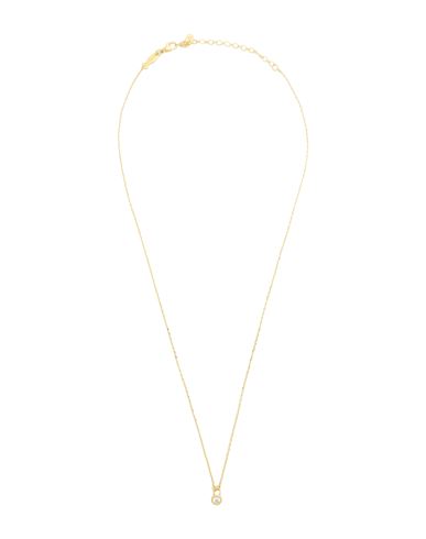 Kurshuni Padlock 3m Necklace Woman Necklace Gold Size - 925/1000 Silver, Cubic Zirconia