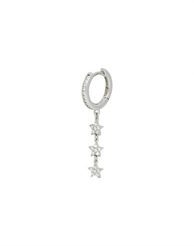 Kurshuni Tarasingle Earring Woman Single Earring Silver Size - 925/1000 Silver, Cubic Zirconia