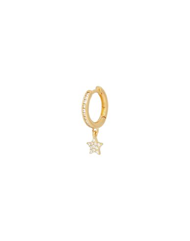 Kurshuni Mini Starsingle Earring Woman Single Earring Gold Size - 925/1000 Silver, Cubic Zirconia