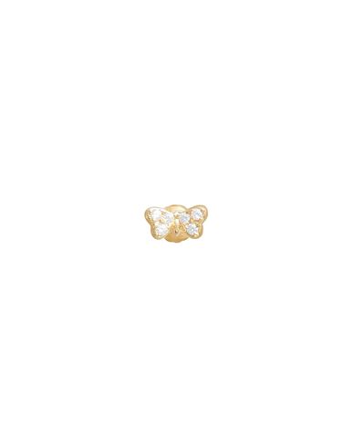 Kurshuni Butterflysingle Earring Woman Single Earring Gold Size - 925/1000 Silver, Cubic Zirconia