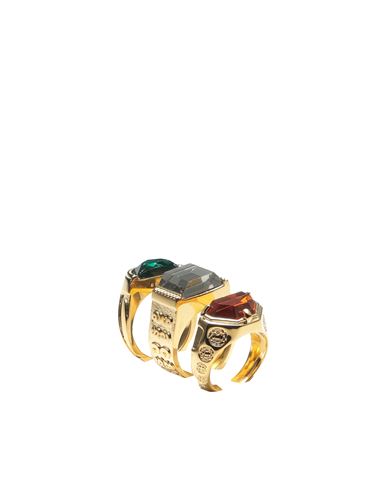 Sacai Crystal-embellished Signet Ring Set In Gold
