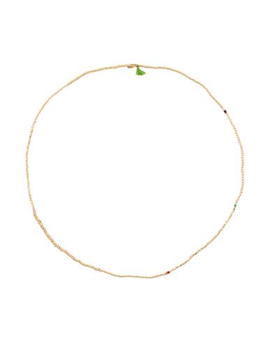 Shashi Woman Necklace Gold Size - 585/1000 Gold Plated, Pyrite, Glass