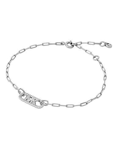 Michael Kors Woman Bracelet Silver Size - 925/1000 Silver, Crystal