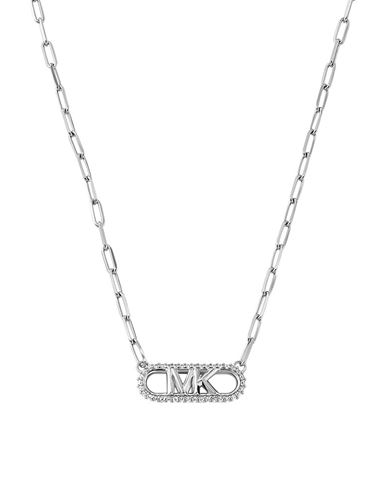 Michael Kors Premium Woman Necklace Silver Size - 925/1000 Silver, Crystal