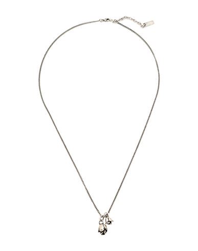 Saint Laurent Woman Necklace Silver Size - Metal In Metallic