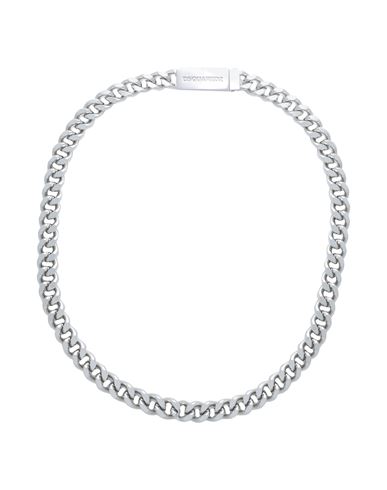 Shop Dsquared2 Man Necklace Silver Size - Metal