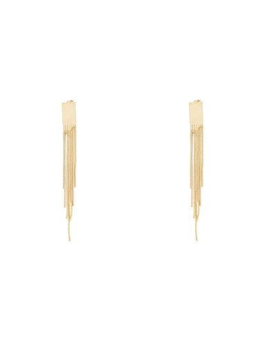 8 By Yoox Golden Earrings With Fringes Woman Earrings Gold Size - Stainless Steel
