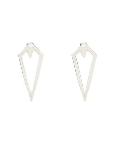 8 By Yoox Geometrical Earrings Woman Earrings Silver Size - Zinc Alloy