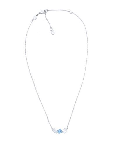 Swarovski Mesmera Pendant, Mixed Cuts, Blue, Rhodium Plated Woman Necklace Silver Size - Rhodium-pla