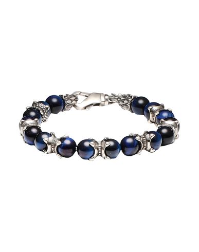 Emanuele Bicocchi Woman Bracelet Blue Size - Silver