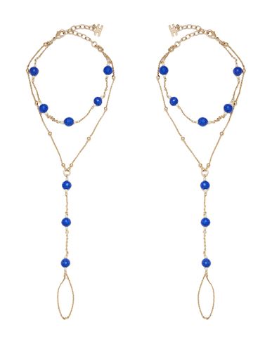 ELISABETTA FRANCHI ELISABETTA FRANCHI WOMAN ANKLE BRACELET BLUE SIZE - METAL 