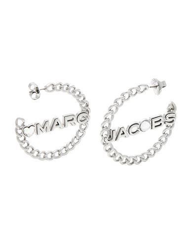 Shop Marc Jacobs Woman Earrings Silver Size - Brass, Crystal