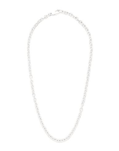 Cos Geometric Oval-link Necklace In Silver