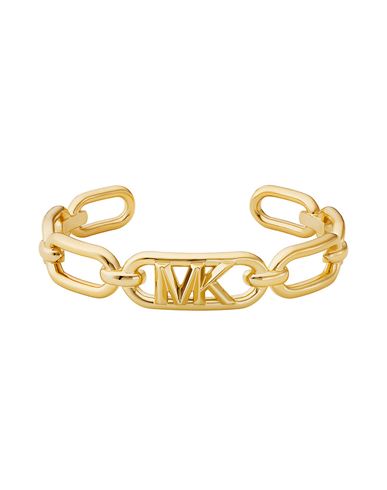 Michael Kors Woman Bracelet Gold Size - Brass, Crystal