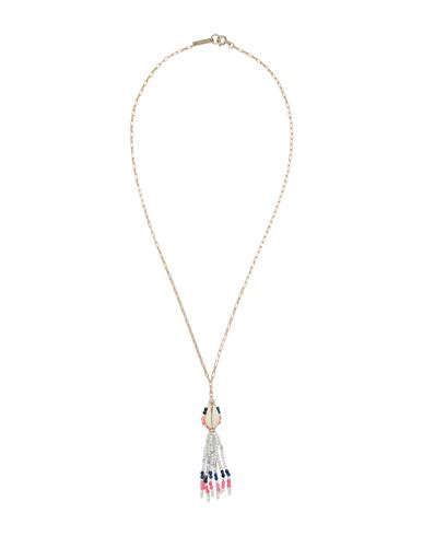 Isabel Marant Woman Necklace White Size - Metal In Metallic