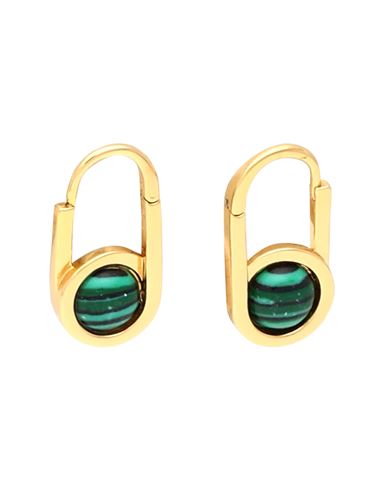 Zimmermann Woman Earrings Emerald Green Size - Metal In Gold
