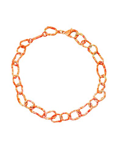 Collina Strada Woman Necklace Orange Size - Metal In Gold