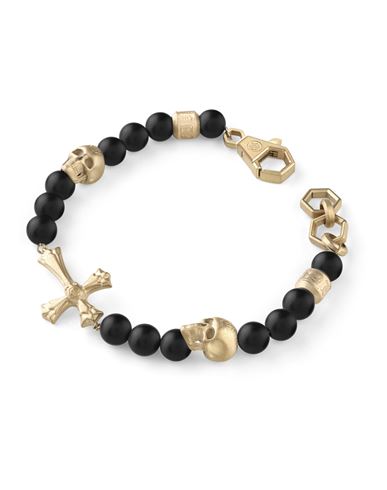 Philipp Plein Whisper Onyx Beads Bracelet Man Bracelet Gold Size Onesize Onyx