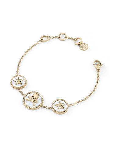 Philipp Plein Plein Mini Logo Cable Chain Bracelet Woman Bracelet Gold Size Onesize Stainless Steel