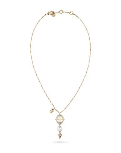 Philipp Plein Rhapsody Crystal Cable Chain Necklace Woman Necklace Gold Size Onesize Stainless Steel