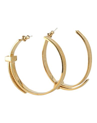 Ambush Asymmetric Zip Tie Hoop Earrings Woman Earrings Gold Size Onesize Silver