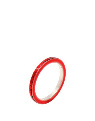 Mm6 Maison Margiela Woman Ring Red Size L Metal In Pink