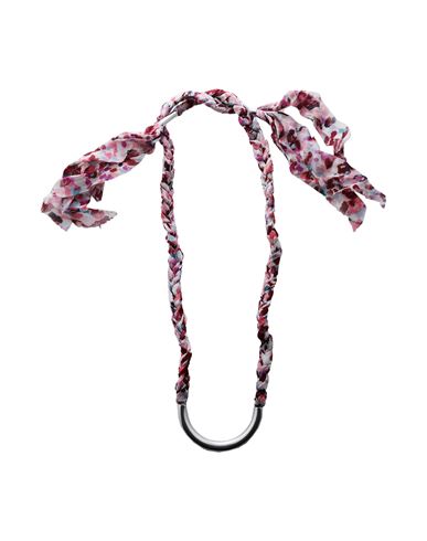 Isabel Marant Woman Necklace Pink Size - Textile Fibers, Metal