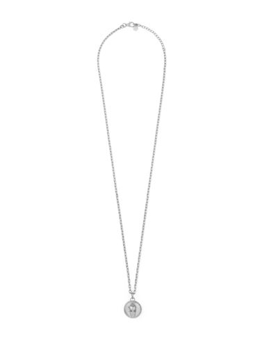 Shop Philipp Plein 3d $kull Crystal Cable Chain Necklace Man Necklace Silver Size Onesize Stainless Steel
