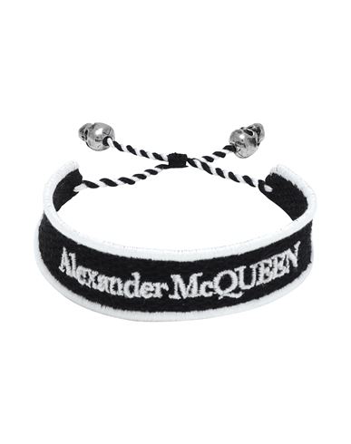 Alexander Mcqueen Woman Bracelet Black Size - Textile Fibers