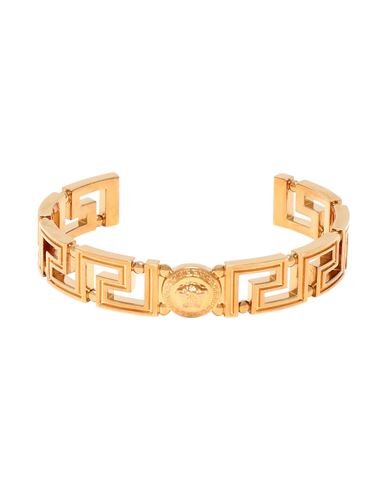 Versace Woman Bracelet Gold Size L Brass