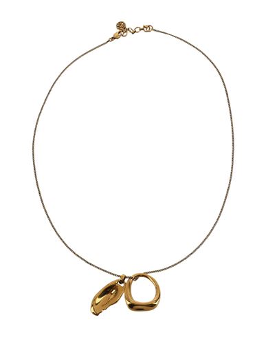 Alexander Mcqueen Molten Necklace Woman Necklace Gold Size - Brass