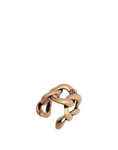 Alexander Mcqueen Woman Ring Gold Size 7 Metal