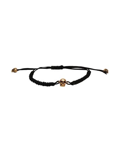 Alexander Mcqueen Man Bracelet Black Size - Textile Fibers