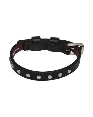 Alexander Mcqueen Man Bracelet Black Size - Leather