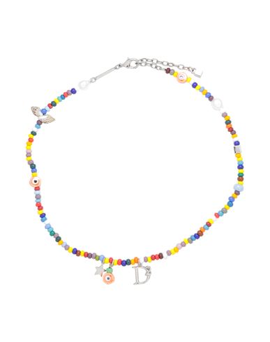 Shop Dsquared2 Man Necklace Yellow Size - Plastic
