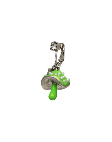 Dsquared2 Man Single Earring Green Size - Metal, Natural Resin