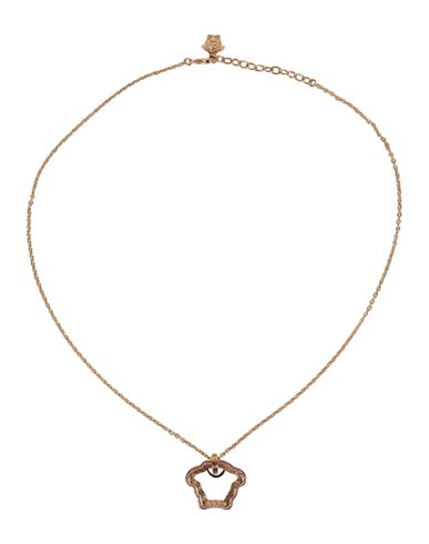 Versace Crystal-embellished Medusa Motif Necklace Woman Necklace Multicolored Size - Metal In Gold