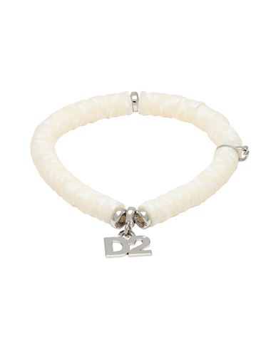 Dsquared2 Woman Bracelet Cream Size - Metal, Silicone In Pink