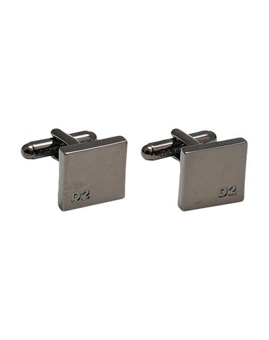 Dsquared2 Man Cufflinks And Tie Clips Silver Size - Metal In Green