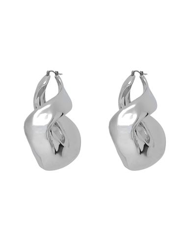 Shop Alexander Mcqueen Woman Earrings Silver Size - Metal
