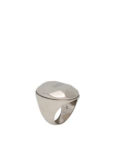 Alexander Mcqueen Man Ring Silver Size 8 Metal In Silver