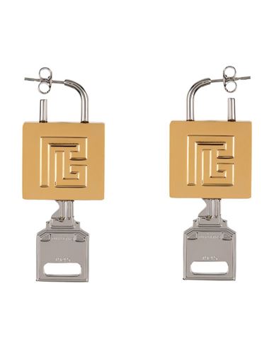 Balmain Labyrinth Padlock Earrings In Gold