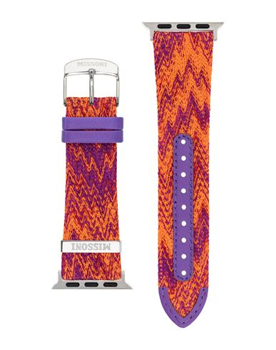 Missoni Fabric Apple Watch Strap Watch Accessory Multicolored Size - Synthetic Fibers In Orange