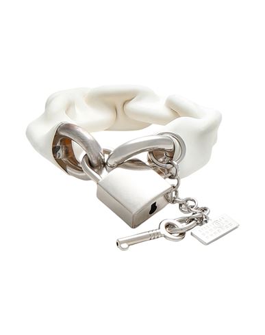 Mm6 Maison Margiela Woman Bracelet White Size Ii Brass, Metal, Pmma (polymethyl Methacrylate), Polyp In White