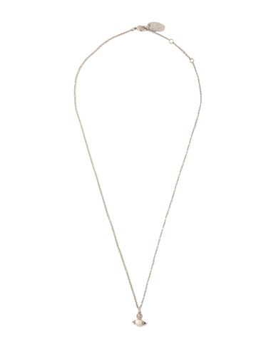 Vivienne Westwood Balbina Pendant Woman Necklace Silver Size - Brass In Silver