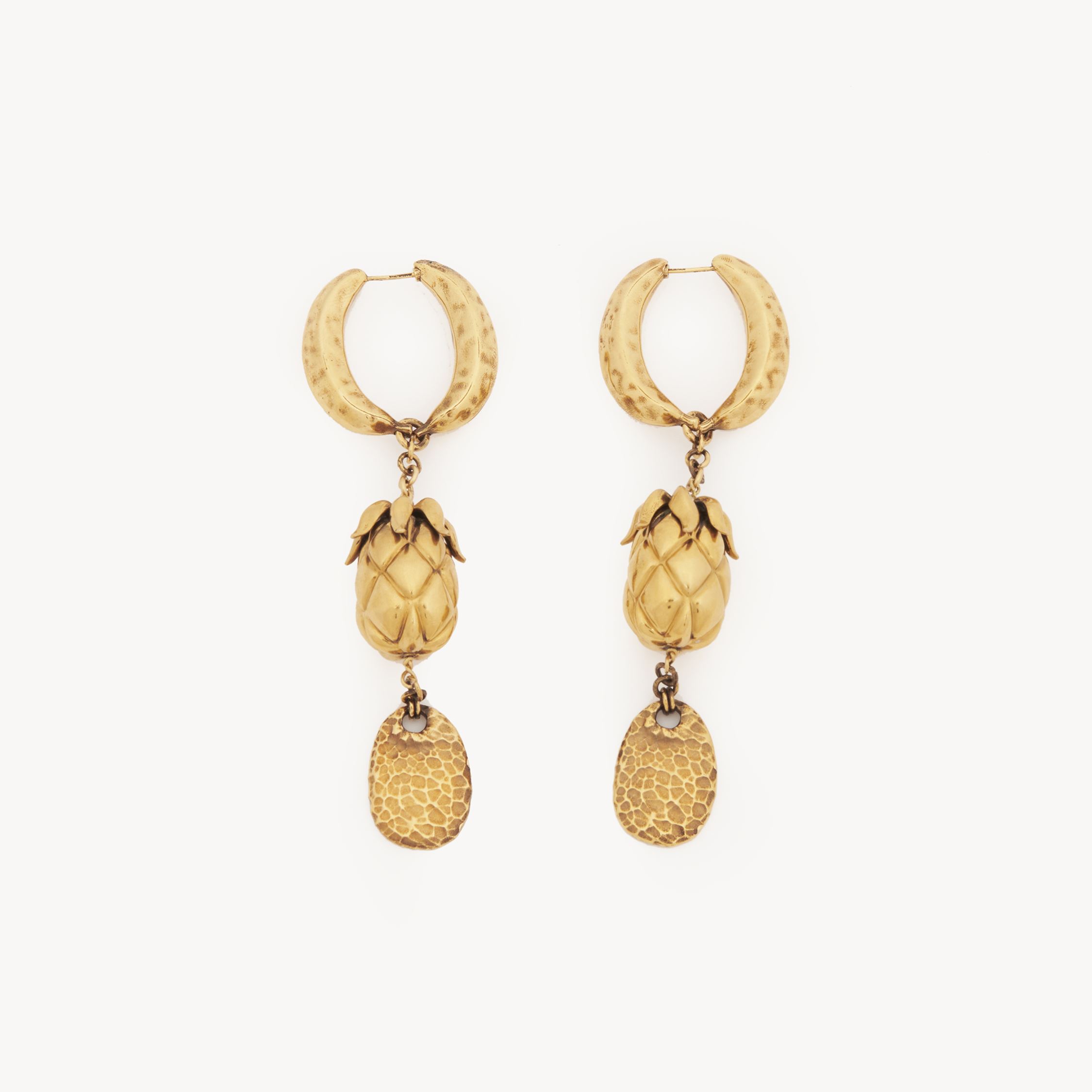 Chloé Boucles D'oreilles  Fruits Femme Or Taille Onesize 90% Cuivre, 10% Étain In Gold