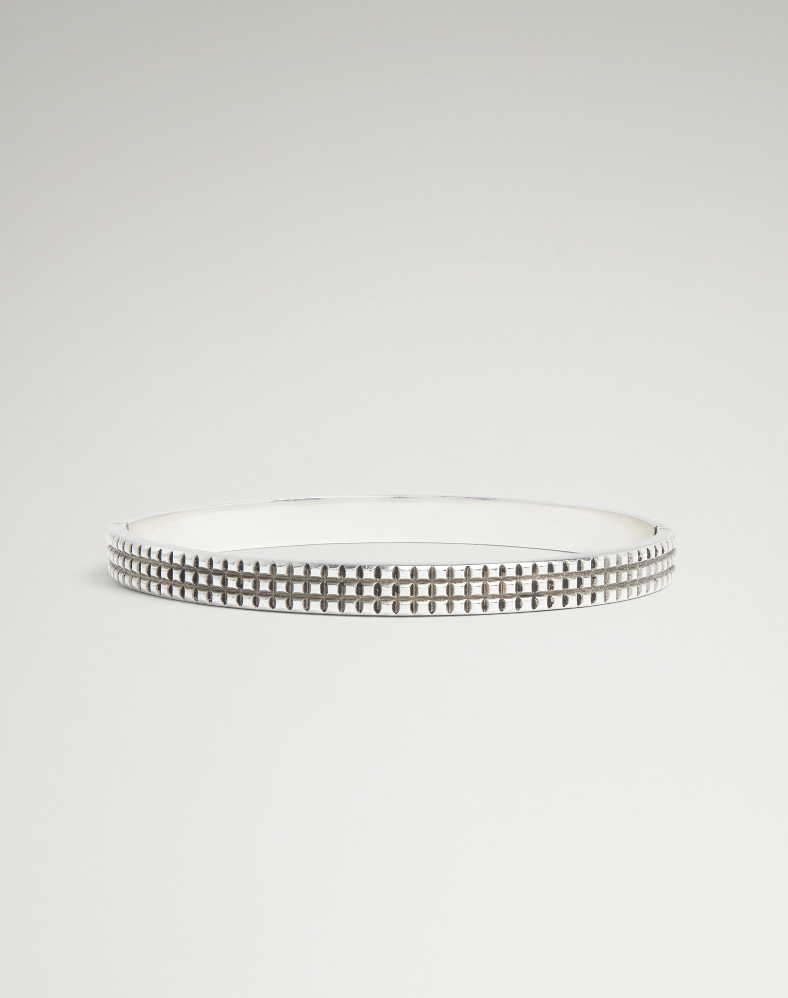 DUNHILL HOBNAIL SILVER BRACELET 