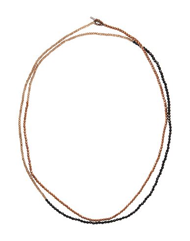 Brunello Cucinelli Woman Necklace Black Size - Hematite, Agate, Quartz, 925/1000 Silver In Black